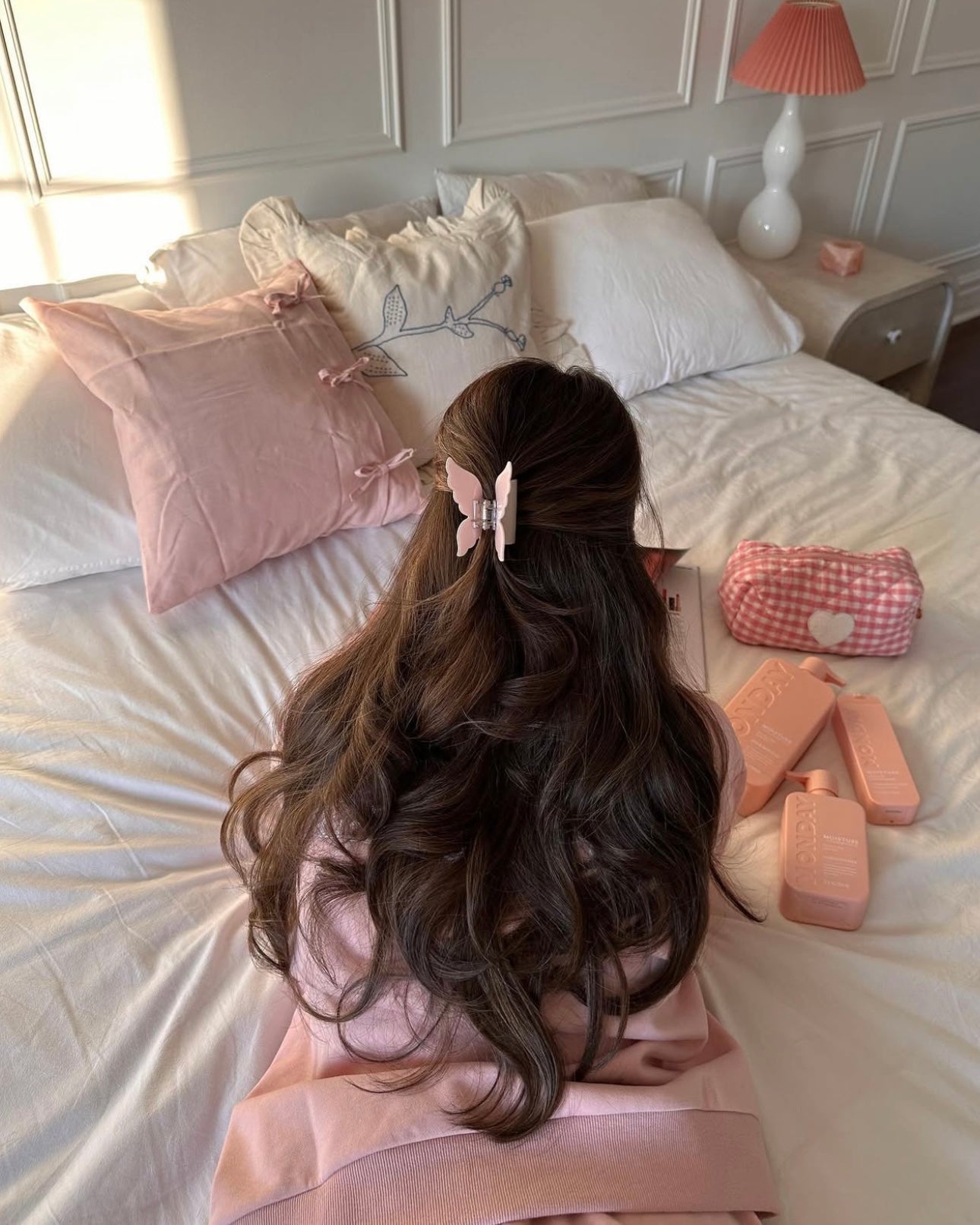 Marble Butterfly Clip