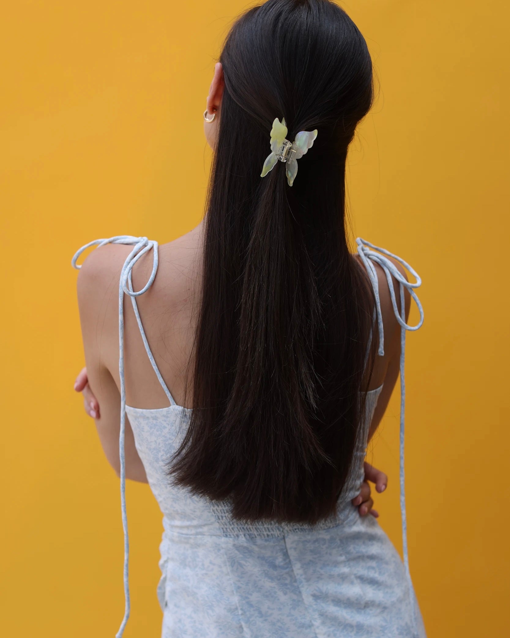 Marble Butterfly Clip
