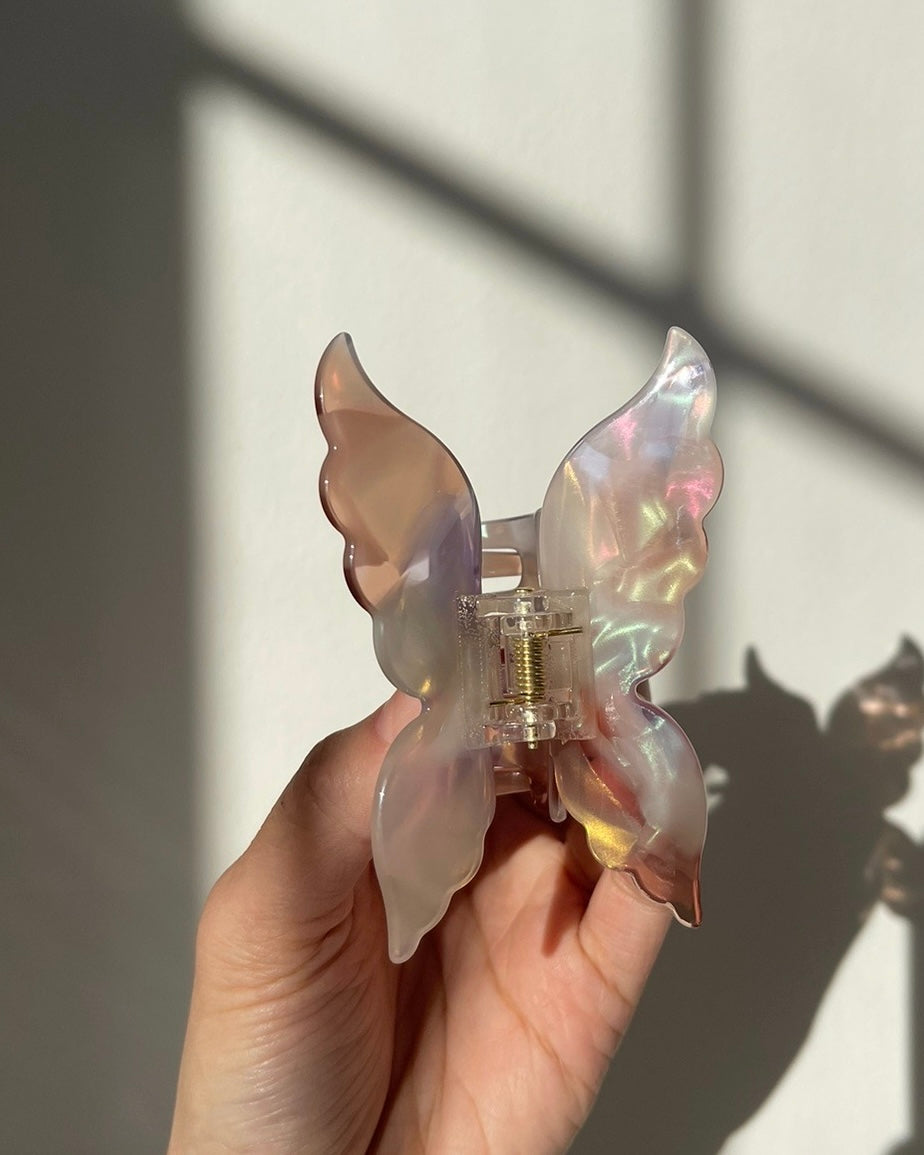 Marble Butterfly Clip