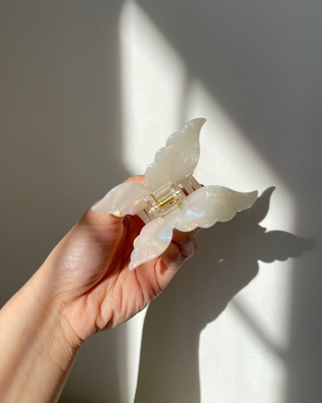 Marble Butterfly Clip SET