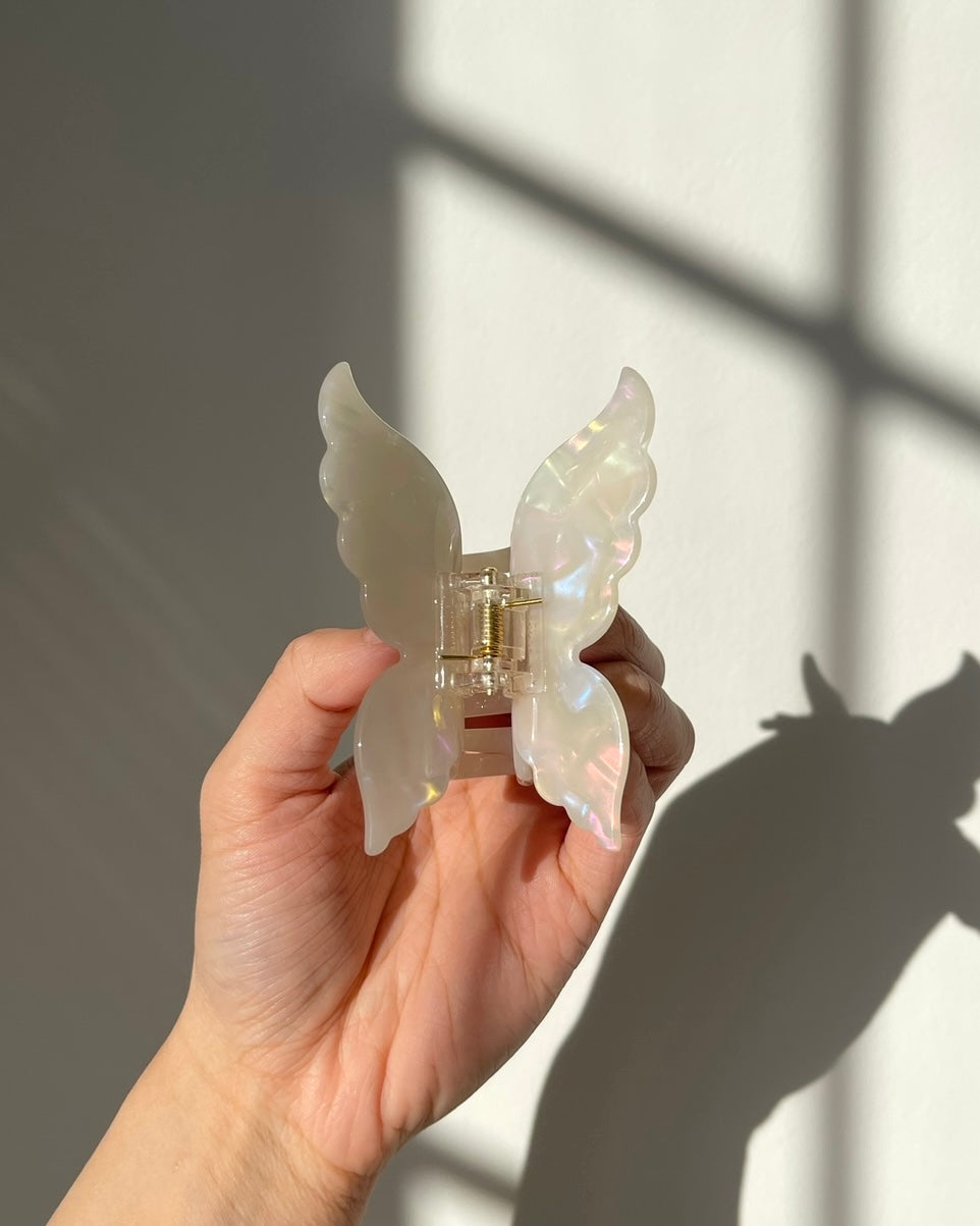 Marble Butterfly Clip